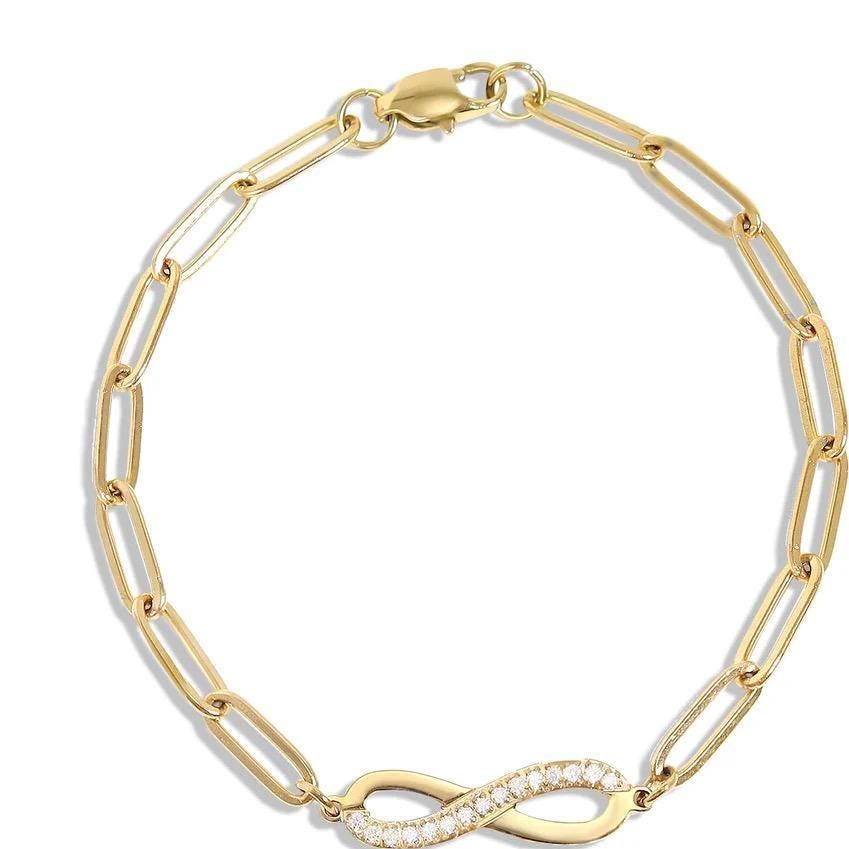Infinity Paperclip Bracelet