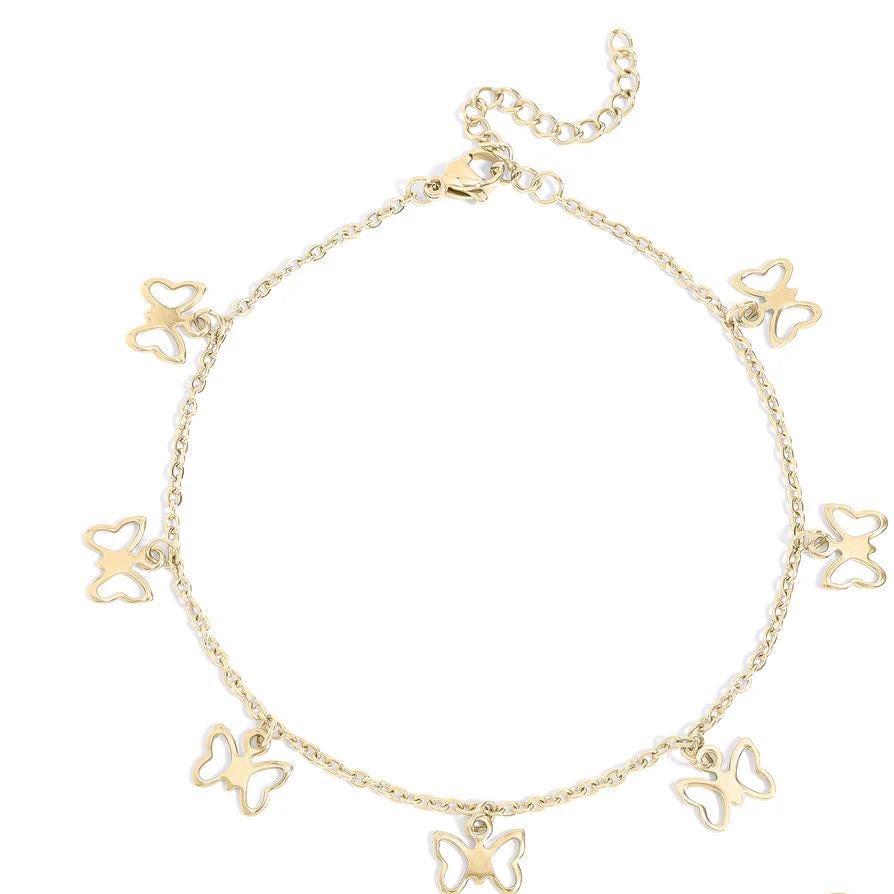 Butterfly Charm Anklet